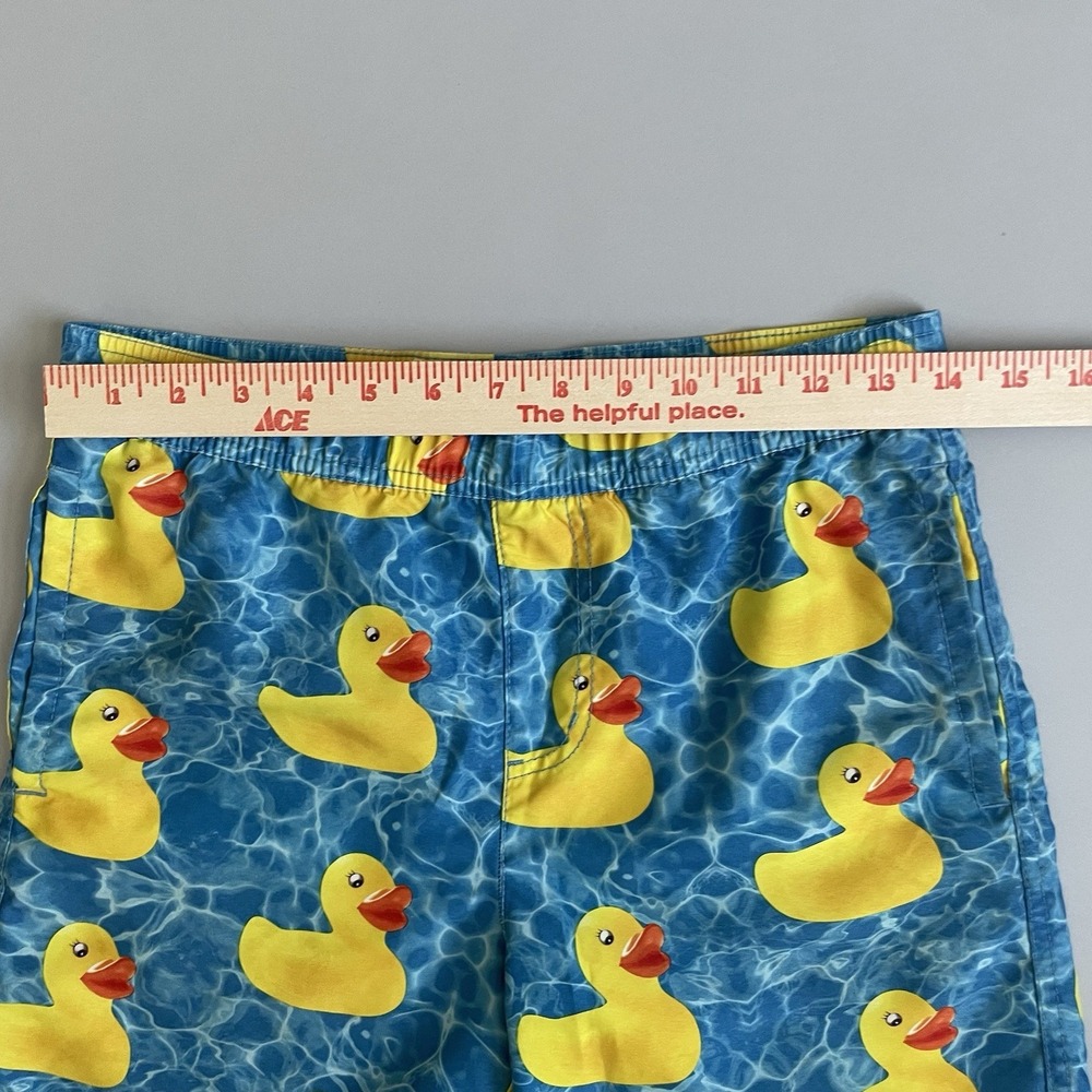 Neff Men's Swim Trunks Medium Rubber Duck Print Blue Yellow Board Shorts M - Picture 9 of 10